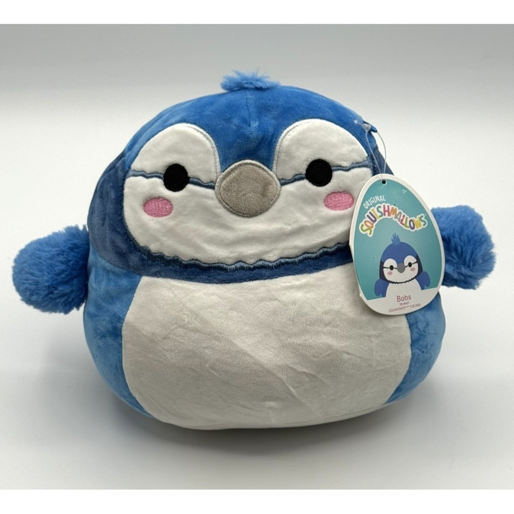 Squishmallows Babs Blue Jay Bird Original Soft Plush 8" NWT